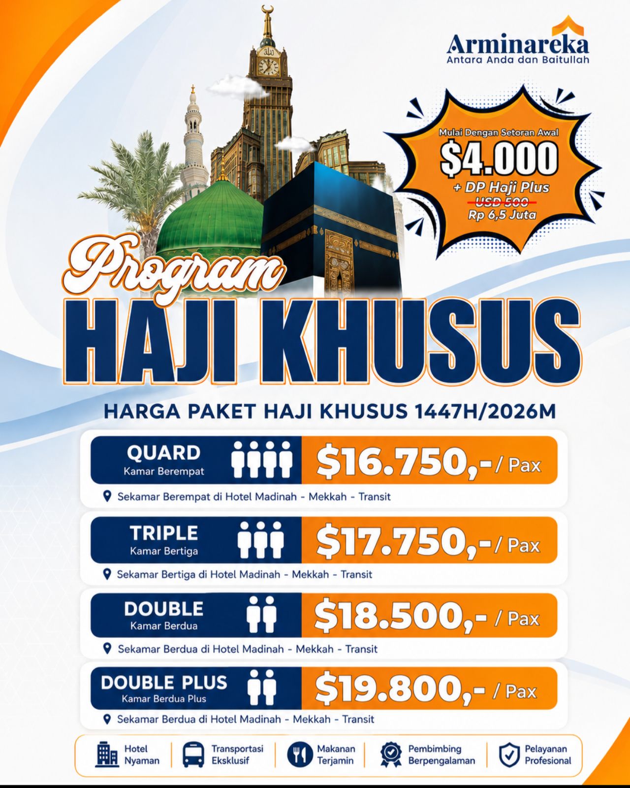 travel haji plus terbaik arminareka - 082245155131